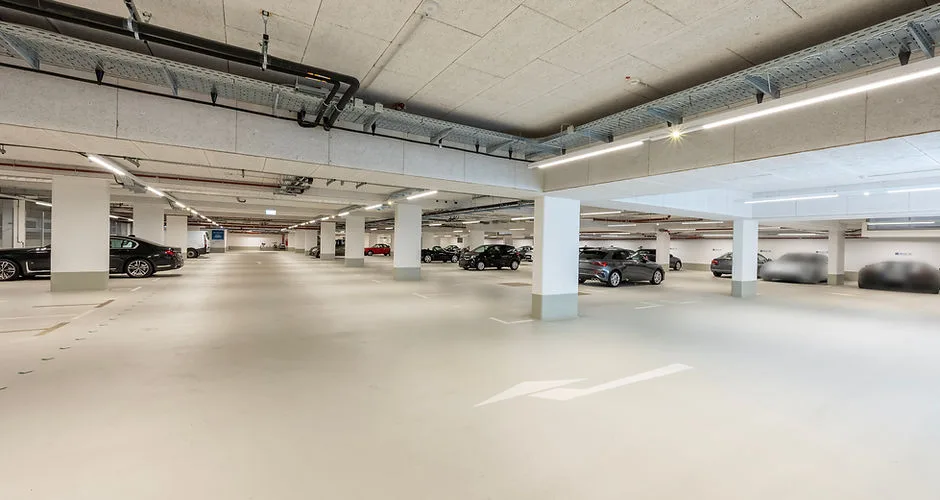 Weitläufige Umgebungsansicht des Quartier am Wasserturm Mönchengladbach